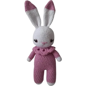 Oyuncak Park Lila Miniş Tavşan Uyku Arkadaşı Amigurumi Organik Oyuncak