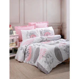 Cotton Box Line Art Ranfoce Çift Kişilik Nevresim Takımı Pretty Pembe