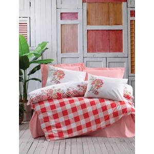 Cotton Box Alaçatı Çift Kişilik Nevresim Takımı Oregano Pembe