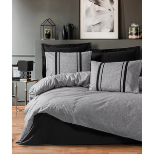 Cotton Box Plain Tek Kişilik Nevresim Takımı Bitter Gri-Siyah
