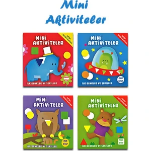 Mini Aktiviteler Ilk Renkler ve Şekiller Seti - 4 Kitap