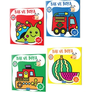 Bak ve Boya Seti 4 Kitap - Parıltı Yayınları