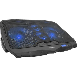 Crown Micro Cmls-01 Blue 4 Fanlı LED Aydınlatmalı  LCD Gösterge Panelli,notebook Soğutucu