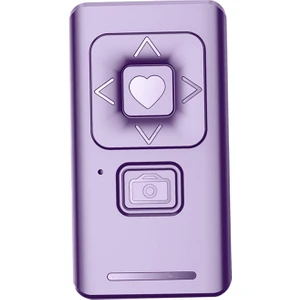 Kablosuz Kamera Uzaktan Kumanda Tiktok Selfie Video Çekmek Için Fotoğraf Çekmek Mor Sever (Yurt Dışından)