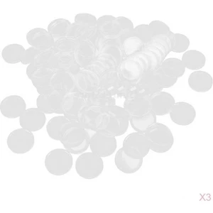 300 Adet Yuvarlak Paralar Kaplar Plastik Paralar Kapsül Kutuları Tutucu Yuvarlak 21MM 300 Adet