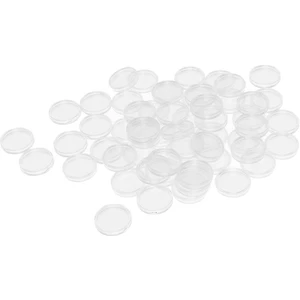 Tahsil 100 Adet Paralar Kutusu Tutucu Kapsül Konteyner Sikke Yuvarlak Kılıf 24MM