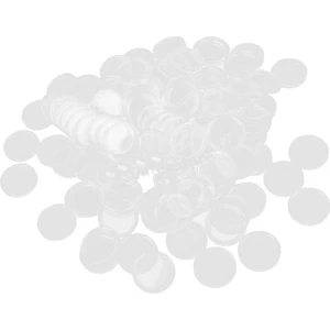 Tahsil 100 Adet Paralar Kutusu Tutucu Kapsül Konteyner Sikke Yuvarlak Kılıf 22MM