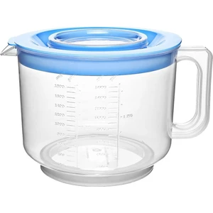 Tekno İstanbul Özel Koruma Kapaklı Sıçratmayan Mikser Çırpma Karıştırma Kabı (2lt)