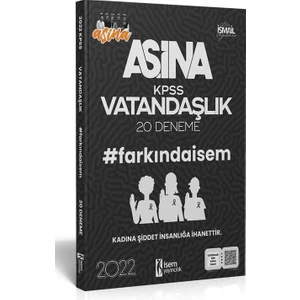 İSEM Yayıncılık Aşina Farkında KPSS 2022 Vatandaşlık 20 Deneme