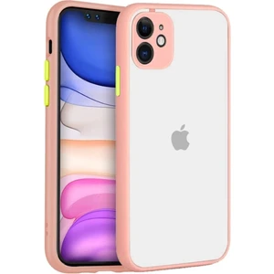 Apple iPhone 11 Kılıf Kamera Korumalı Mat Renkli Buzlu Hux Silikon