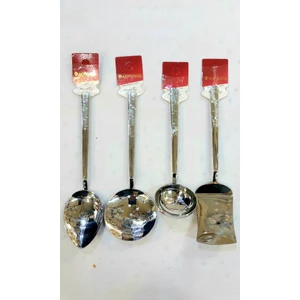 Çelik Ekose Dekor 4'lü Mini Servis Seti