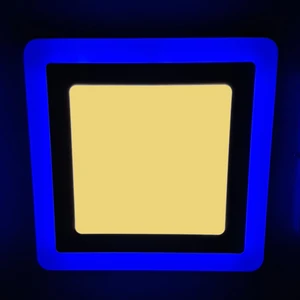 Çift Renkli Boyut: 24X24CM Sıva Altı Kare 24 Watt (18+6) LED Spot Armatür 3000K (Gün Işığı)