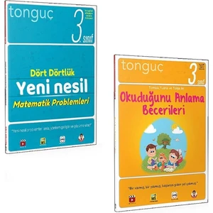 Tonguç Akademi Yayınları 3. Sınıf Dört Dörtlük Matematik ve Okuduğunu Anlama Becerileri