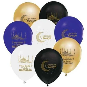 Parti Sürprizi Hoş Geldin Ya Şehri Ramazan Latex Balon 10 Adet