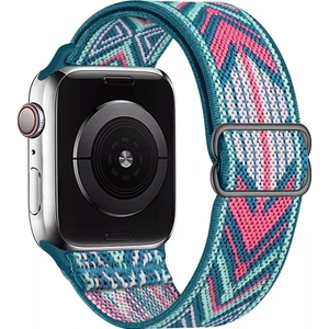Apple Watch Uyumlu Saat Bandı ( 38-40-41 Mm)Ayarlanabilir Elastik Solo Döngü Kordon