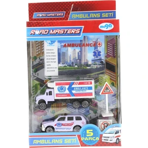 Metal Ambulans Seti 5 Parça