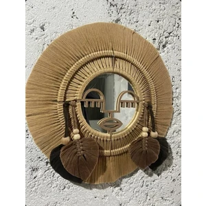 Windly Concept Makrome Maske Ayna Duvar Dekoru