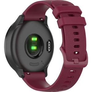 22 mm Samsung Galaxy Watch3 Için Silikon Kayış 45 mm Şarap Kırmızı (Yurt Dışından)