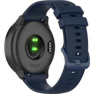 Samsung Galaxy Watch3 Için 22 mm Silikon Kayış 45 mm Mavi (Yurt Dışından)