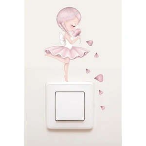 Piksel Grafik Pembe Sim Perisi Çocuk Odası Priz Sticker