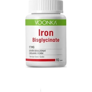 Demir Bisglisinat 17 Mg 92 Tablet