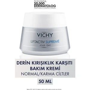 Liftactiv Supreme Gündüz Bakım Kremi Hyalüronik Asit ile Yağlı Ciltlere 50 ml