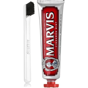 Cinnamon Mint Diş Macunu 85 Ml Ve Marvis White Soft Diş Fırçası