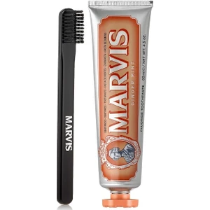 Ginger Mint Diş Macunu 85 Ml Ve Marvis Black Orta Sert Diş Fırçası