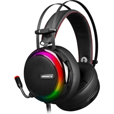 GameBooster Ghost Shark Rainbow RGB LED Titreşimli 7.1 Siyah Oyuncu Kulaklığı