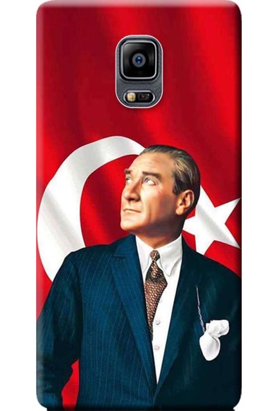 Zamass Samsung Galaxy Note Edge Kılıf SM-N915F Desen Baskılı Silikon Atatürk STK:105
