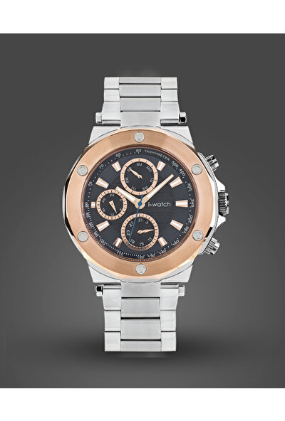 I-Watch 5243.C6 Roze Çerçeve Detaylı Spor Erkek Kol Saati