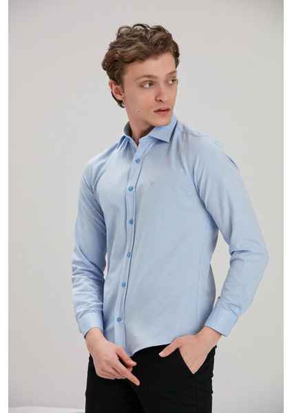 Slim Fit Gömlek (E21-PRGR)