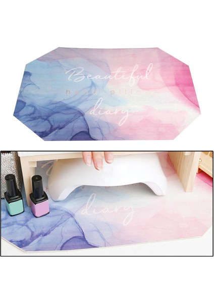 Manikür El Dinlenme Yastık / El Mat Kararlı Nail Art Kol Minder Salon Ev Mavi Mat A