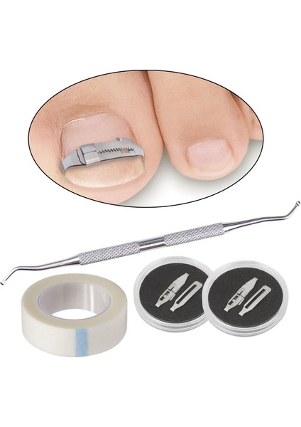 Profesyonel Bumpown Toenail Düzeltici Araçları Toe Nails Tedavi Seti