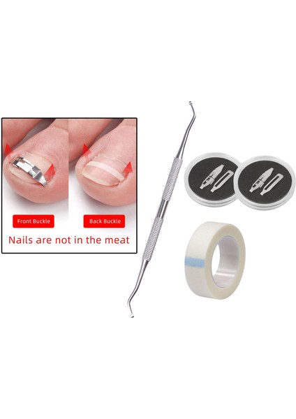 Profesyonel Bumpown Toenail Düzeltici Araçları Toe Nails Tedavi Seti