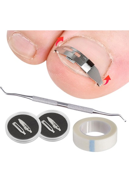 Profesyonel Bumpown Toenail Düzeltici Araçları Toe Nails Tedavi Seti