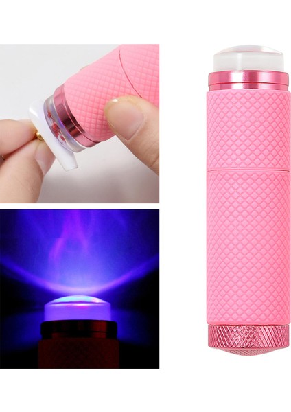 Mini Uv Işık Çivi Için Çift Kafa Taşınabilir Hızlı Tırnak Dokunmatik-Ups Kadınlar Için Taşınabilir