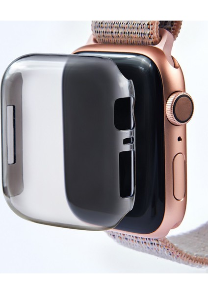 Tam Kapak Darbeye Koruyucu Kılıf Kapak 40MM Apple Izle 4 Siyah (Yurt Dışından) fiyatları