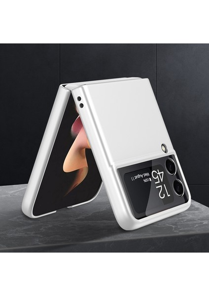 Samsung Galaxy Z Flip3 5g Için Gkk Ultra-Ince Tam Kapak Kılıf Gümüş Rengi fiyatları