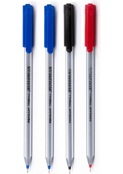 Triball 4 Renk 1.0 mm Tükenmez Kalem Seti