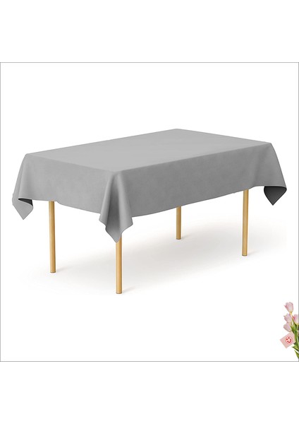 Masa Örtüsü 137cm x 270cm - Gümüş