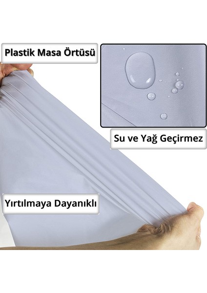 Masa Örtüsü 137cm x 270cm - Gümüş modelleri