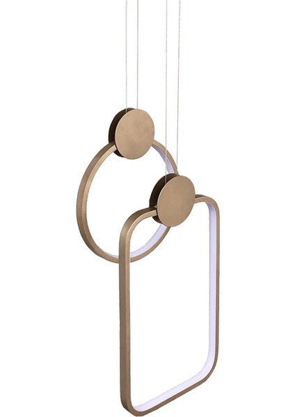 Circled Ikili Sarkıt LED Avize 30X25CM+ÇAP25