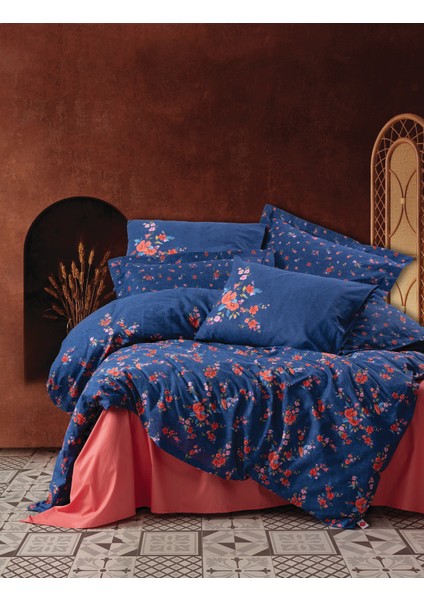 Feminen Tek Kişilik Nevresim Takımı Emery Lacivert