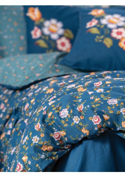 Feminen Tek Kişilik Nevresim Takımı Freya Lacivert fiyatları