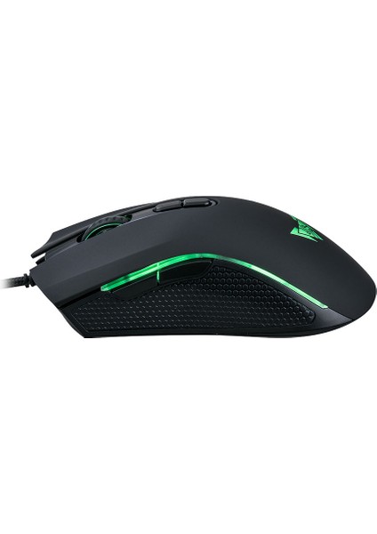 CMXG-135 Dark Curv Tpr Kaplama-Gold Usb-Rgb Oyuncu Mouse