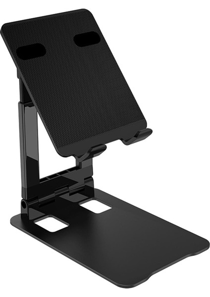 Masa Için Tablet Standı Katlanır Cradle Taşınabilir Ayarlanabilir Destek Siyah (Yurt Dışından)