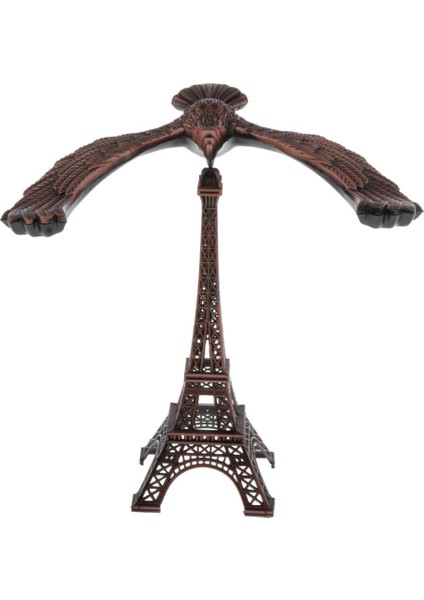 Yaratıcı Metal Kule Modeli Bina Dekor Çocuk Gençler Oyuncak Dıy El Sanatları Kırmızı Bronz 20 cm