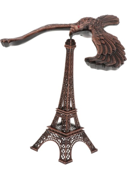 Yaratıcı Metal Kule Modeli Bina Dekor Çocuk Gençler Oyuncak Dıy El Sanatları Kırmızı Bronz 20 cm fiyatları