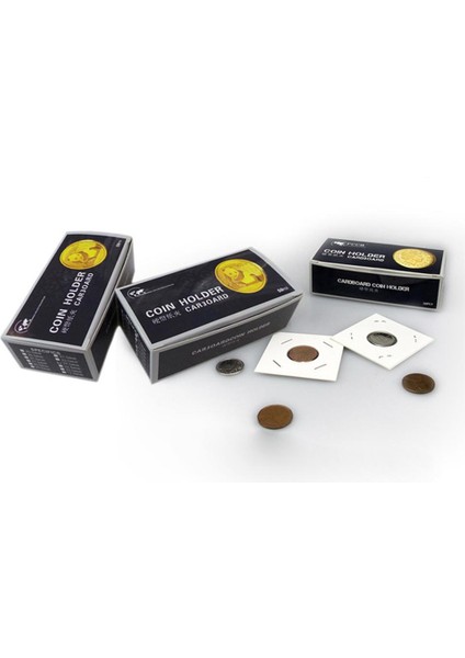 50 Adet Karton Sikke Marş Için Tutucu Sikke Toplama - 40MM
